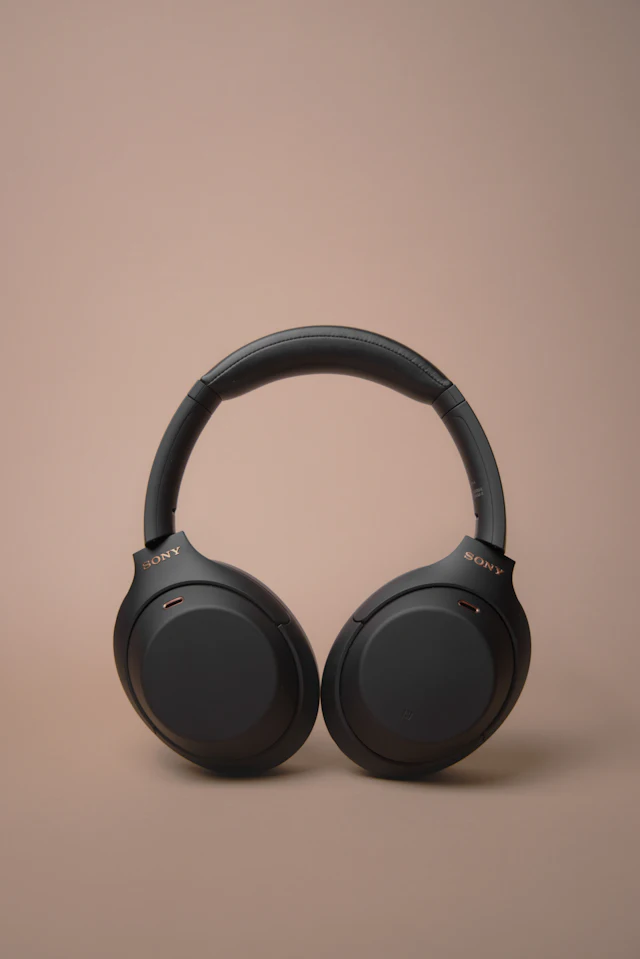 Black over-ear headphones